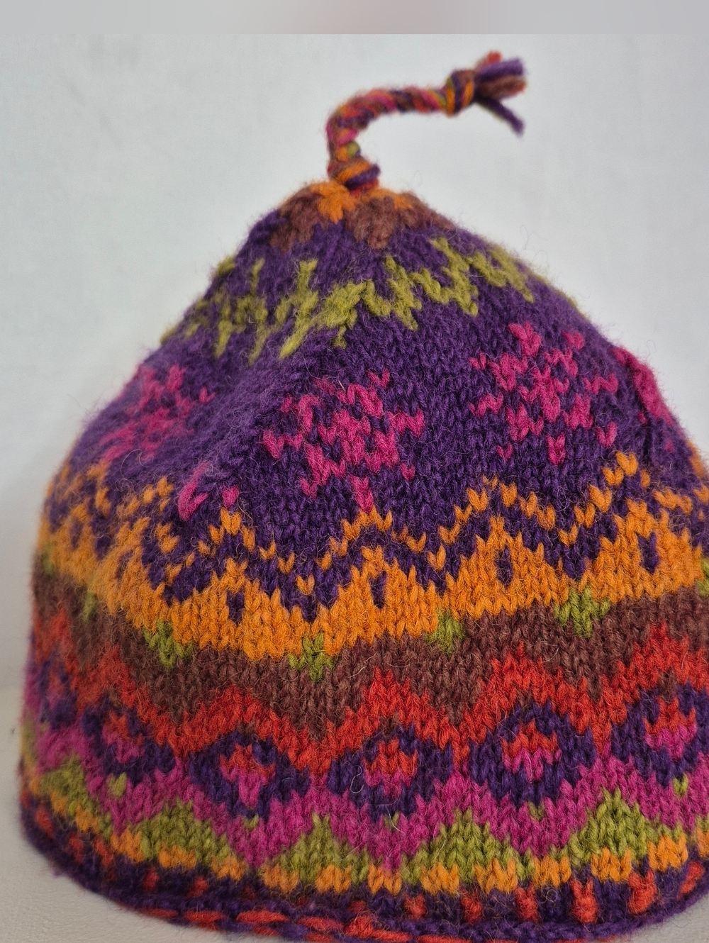 Newari Icelandic Hand Knit Fleece Lined Beanie - OS